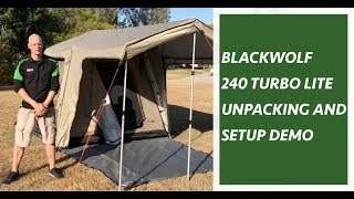 BlackWolf Turbo 240 Tent Unbox \u0026 Setup