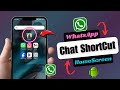How To Create WhatsApp Chat Shortcut On Home Screen