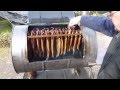 Double Barrel Smoker - Cooking