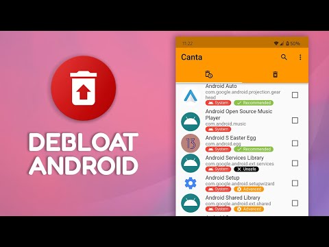 Debloating Android without PC or Root