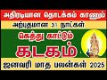 கடகம் 2025 சனி குரு ராகு கேது பெயர்ச்சி பலன்கள் new year rasi palankal 2025 kadakam