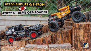 LEGO Technic 42160 Audi RS Q e-tron vs 42099 X-Treme Off-Roader - outdoor test + 1st upgrade