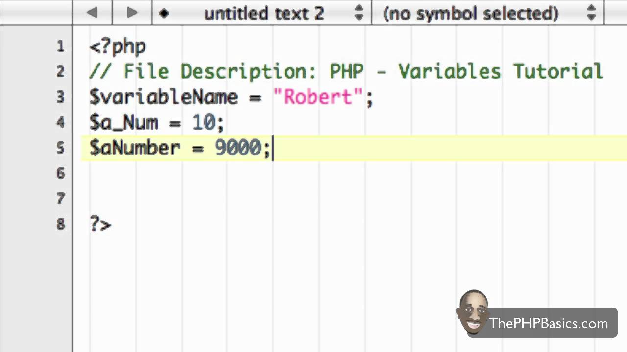 Tutorial 4 - PHP Variables - YouTube