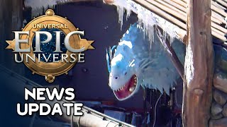 Universal Epic Universe News Mega Update — SNOW DRAGON, STARDUST TRIM BRAKES, \u0026 CHRONOS COMPLETE