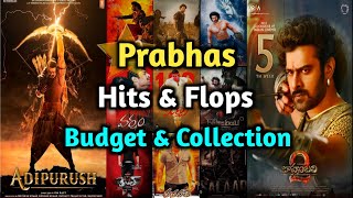 Prabhas all telugu movies budget and collections | Prabhas hits and flops telugu | #salaartrailer