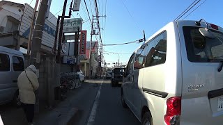 【自転車車載】川口市北原台２丁目付近〜さいたま市緑区・大門(上)交差点付近(2018/02/14)