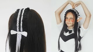 Diy Lolita Maid Headband * Cosplay Lolita Tutorial