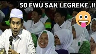 LUCU PUOL..!! 50 Ewu SaK LeGreke wkkk ,, Edisi Terbaru Pengajian KH Anwar Zahid Oktober 2017