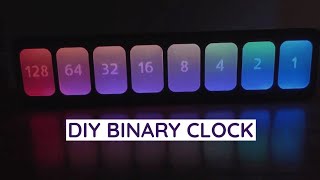DIY Binary Clock With RGB LEDs Powered by Raspberry Pi Pico W - Made With A Cricut Machine