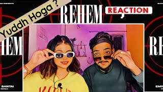 EMIWAY - Rehem | Reaction video | #dhhreaction #emiwaybantai #rehem #reactionchannel #disstrack