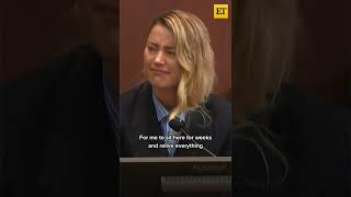 Amber Heard gets EMOTIONAL on the stand in Johnny Depp defamation trial #shorts
