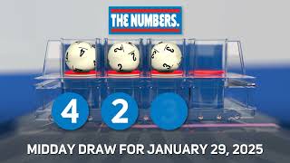 RI Lottery Midday 01/29/2025