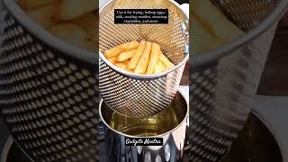 Upgrade your KITCHEN with this viral multipurpose deep fryer strainer basket set time #viralvideo