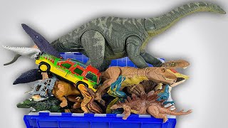 HUGE Jurassic World Dinosaur Figure Unboxing Haul | T-Rex, Apatosaurus, Mosasaurus, and More!