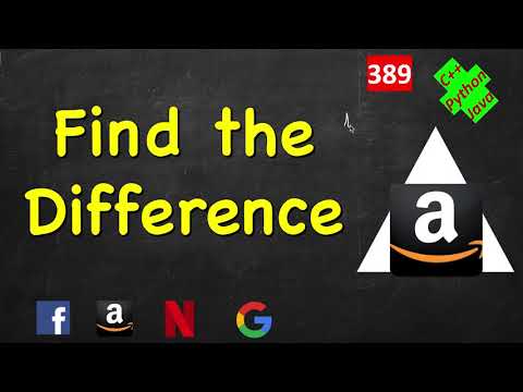 Find The Difference Leetcode 389 C Java Python Bitwise Operation Find The Difference Leetcode 389 C Java Python Bitwise Operation