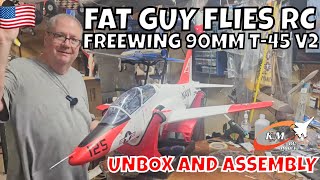 FREEWING 90MM T-45 GOSHAWK UNBOX AND ASSEMBLY by FGFRC #aviation #rc