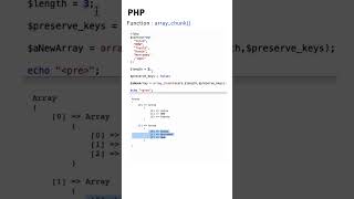 array_chunk php function