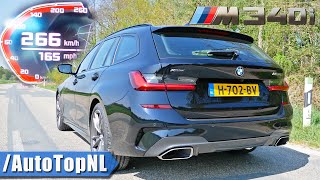 BMW M340i xDrive TOURING 0-266km/h ACCELERATION & SOUND by AutoTopNL