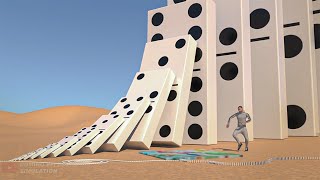 Big Domino Effect simulation V4