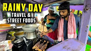 தள்ளுவண்டி கடை 60₹ ரூபாய் மீன் சாப்பாடு 🌧 Rainy Drive 🚗 Mahabalipuram | DAN JR VLOGS