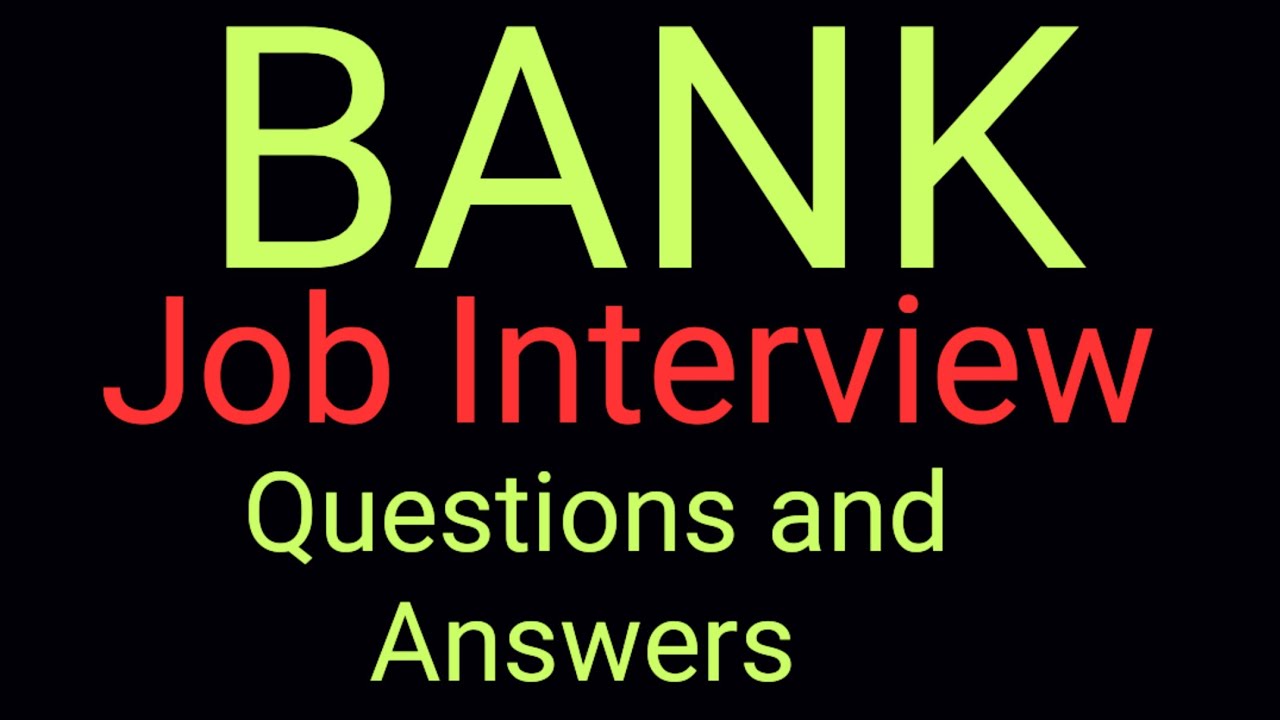 Bank Interview Questions With Answers। #bankjob #bankjobinterview # ...