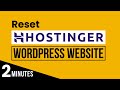 How To Reset Wordpress Website In Hostinger 2026 | How To Reset Website In Hostinger