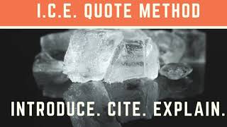 How to integrate quotes into an essay: I.C.E. Method | Coach Hall Writes
