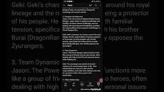 Jason Lee Scott (MMPR) and Yamato Tribe Prince Geki (Zyuranger) Similarities and Differences
