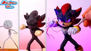 How to make a SHADOW clay sculpture SONIC 3 || How to SHADOW Clay sculpture || Draw Me A