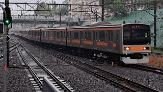 JR東日本中央快速線209系トタ81編成快速東京行き国分寺駅到着(2024/4/24)