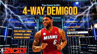 THE ULTIMATE 4-WAY DEMIGOD BUILD REVEALED IN NBA 2K23 NEXT GEN!