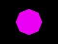 magenta octagon black background scale up