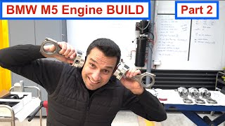 BMW F10 M5 - Engine Build Part 2 - Installing the pistons and rods