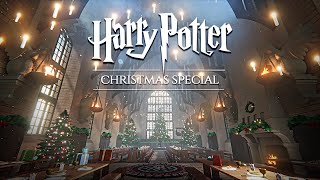 You spend Christmas at Hogwarts 🎄 Harry Potter inspired Ambience & Soft Music ◈ Exploring the Castle