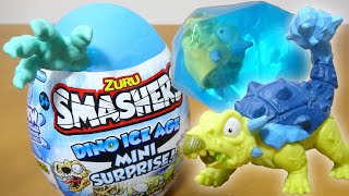 スライムから隠れたパーツを取り出して アンキロサウルスを組み立て! SMASHERS DINO ICE AGE MINI SUPRISE