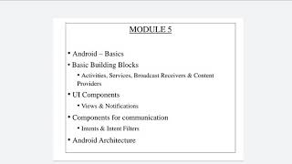 EC312 Object Oriented Programming - Module 5 - Overview