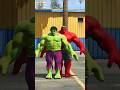 SPIDER-MAN HELPS TEAM HULK  ESCAPE SCARY ZOMBIES | #spiderman | #gta5 | #Shorts