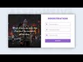 Responsive Registration Form In Html And CSS | Design Responsive Signup Form