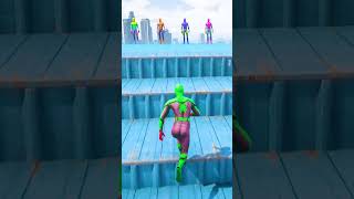 GTA 5 Epic Water Ragdolls | Spider-Man Jumps / Fails ep.1166 #shorts