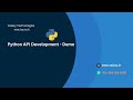 Python API Development  Demo