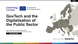 GovTech and digitalisation of the public sector