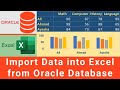 How to connect to Oracle database from Microsoft Excel | Import data into Excel from database tables