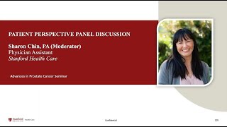 Prostate Cancer Patient Perspective Panel Discussion with Sharon Chin