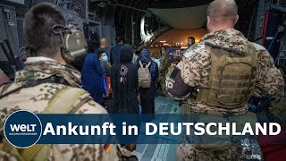 FLUCHT aus AFGHANISTAN: Afghanische Ortskräfte erreichen Erstaufnahme in Deutschland I WELT News