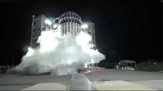 Water Gushes From SLS Rocket Propellant Tank As Engineers Break It On Purpose