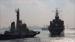 訓練支援艦「くろべ」接岸　令和元年12月10日