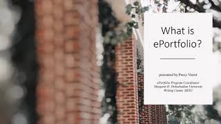 What is ePortfolio?