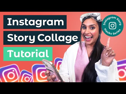 How to add multiple photos to the free Instagram Story collage template! Instagram Stories Tips 2024