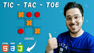 Tic Tac Toe Using only HTML, CSS & JavaScript 🔥🔥