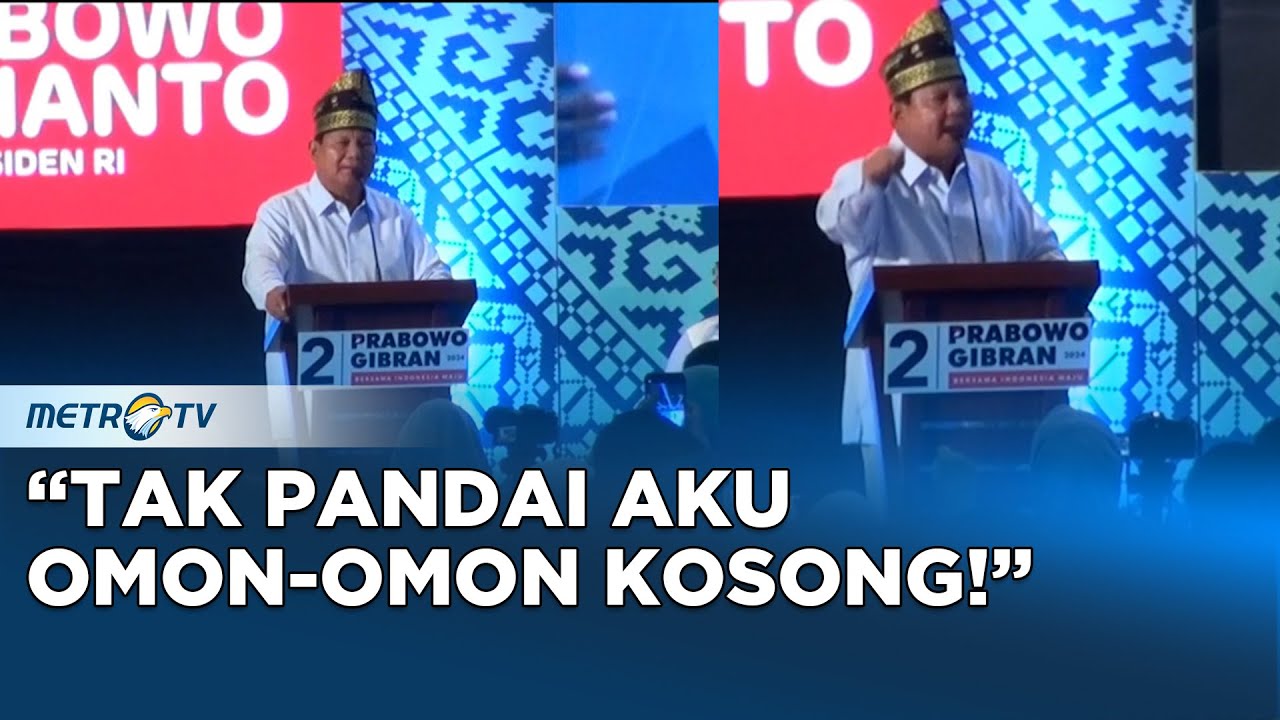 Prabowo Minta Pendukungnya Tak Mudah Terhasut - YouTube